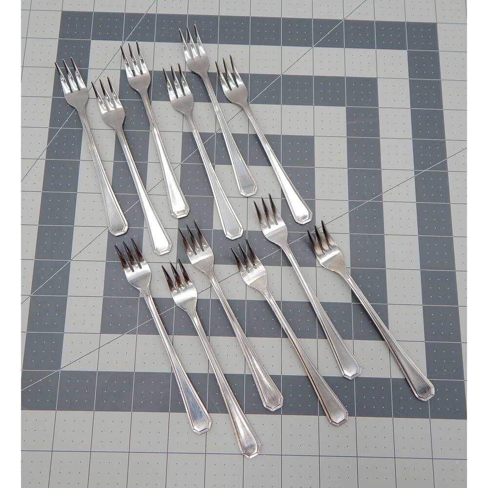 Supreme Cutlery by Towle Chestnut Hill Cocktail Fork Stainless Japan 12 Pieces